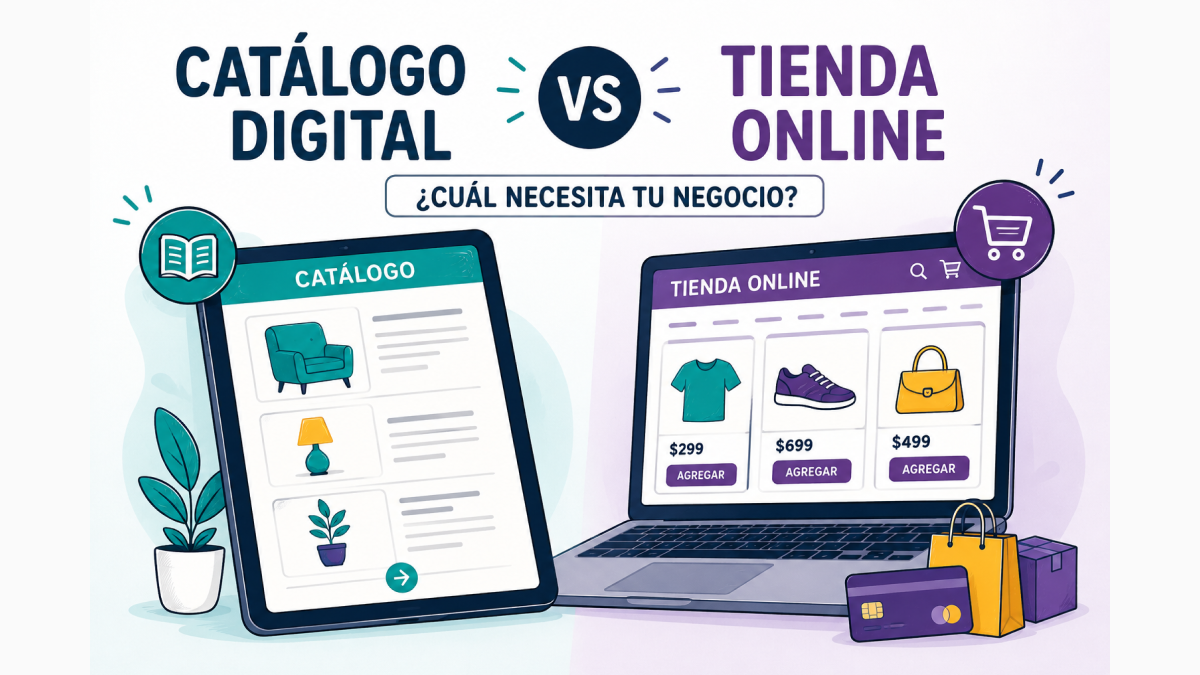 Catálogo digital vs tienda online: ¿cuál necesita tu negocio?