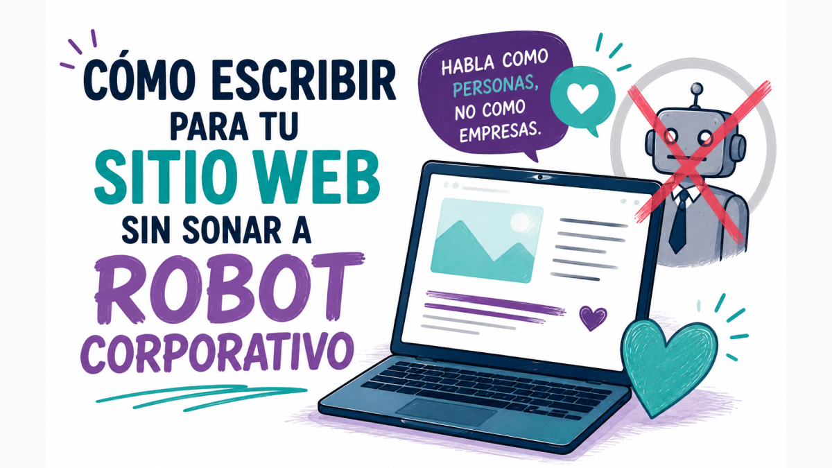 Cómo escribir para tu sitio web sin sonar a robot corporativo